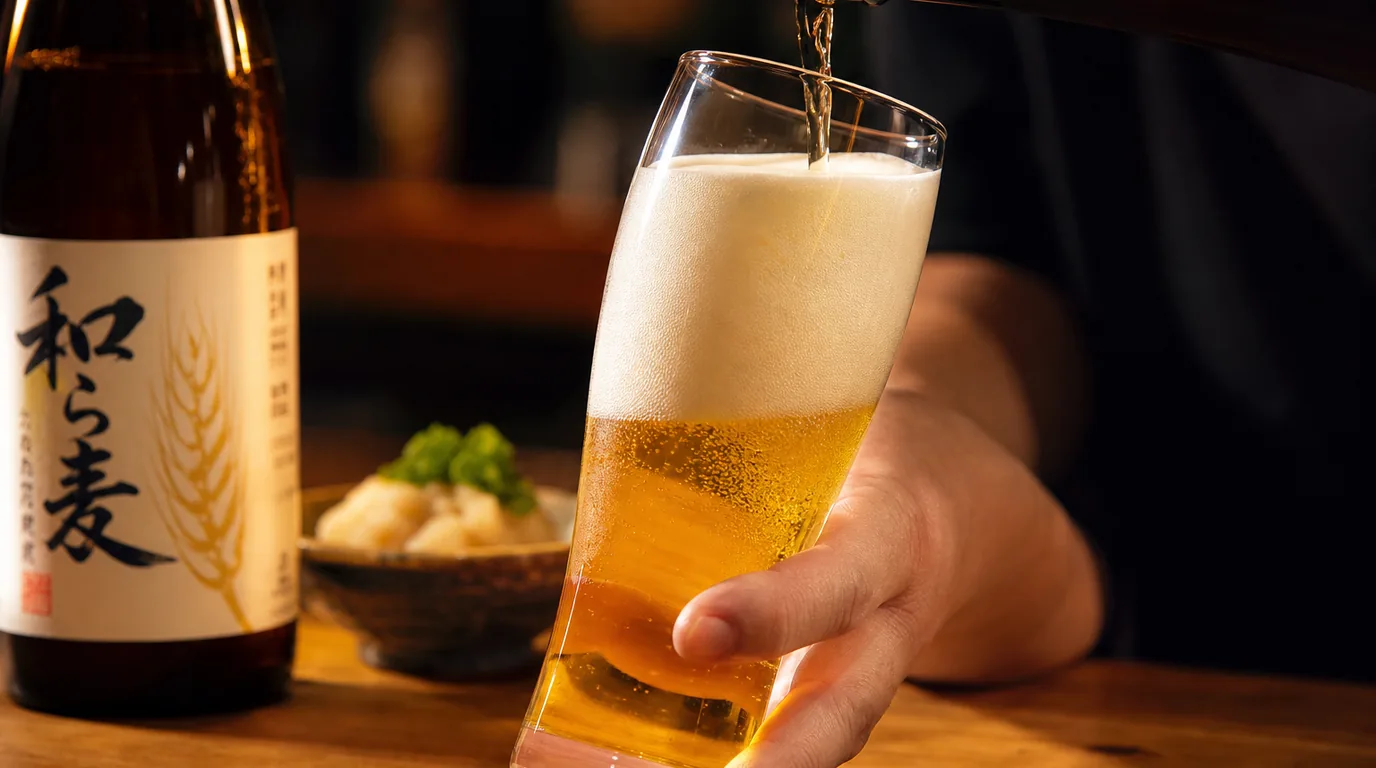 ビールの注ぎ方・泡の作り方|三度注ぎのコツ