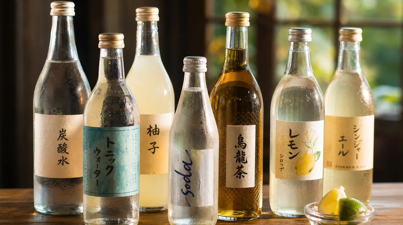炭酸・割り材の選び方と割り方の基本