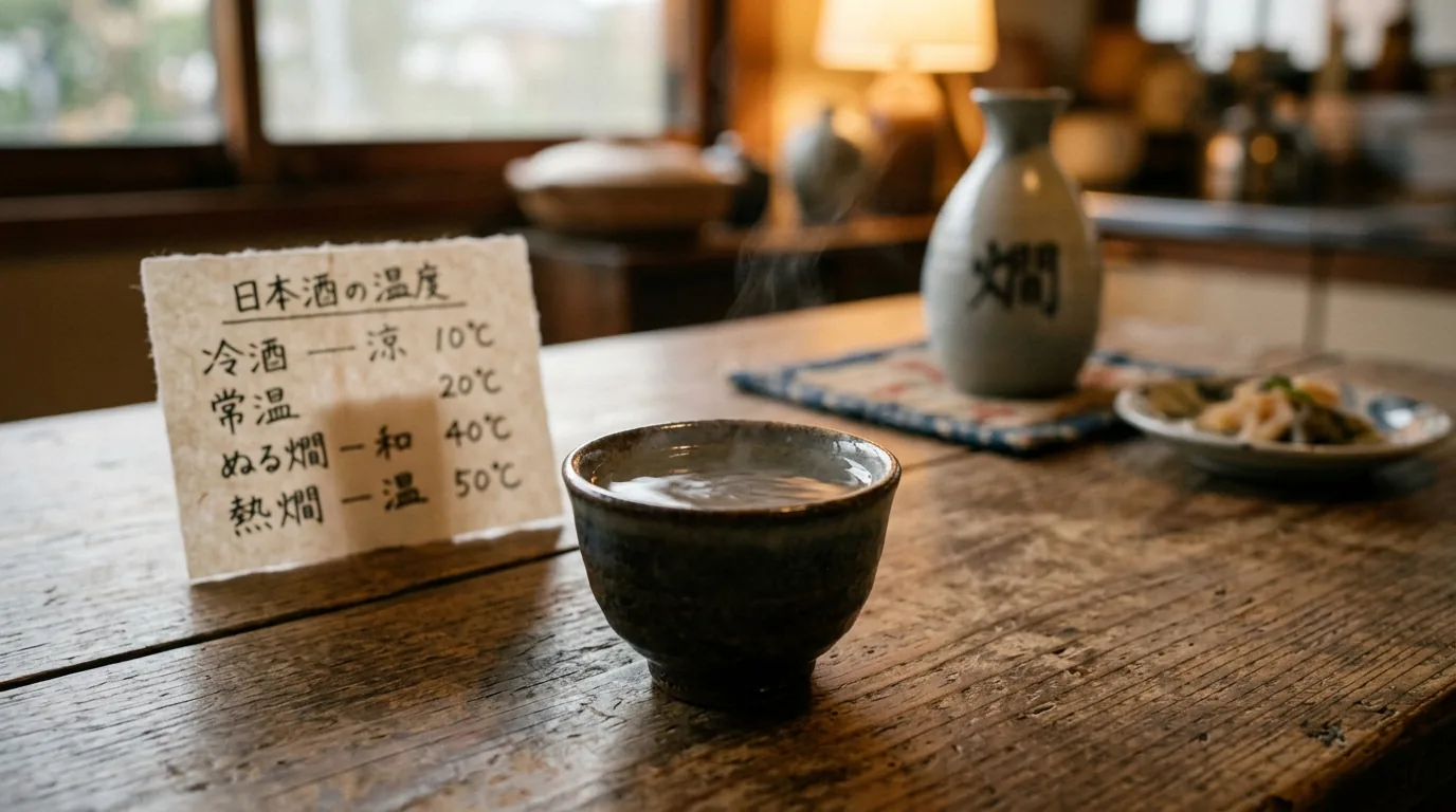 日本酒の温度帯ガイド|冷酒から熱燗まで名称と味の違い